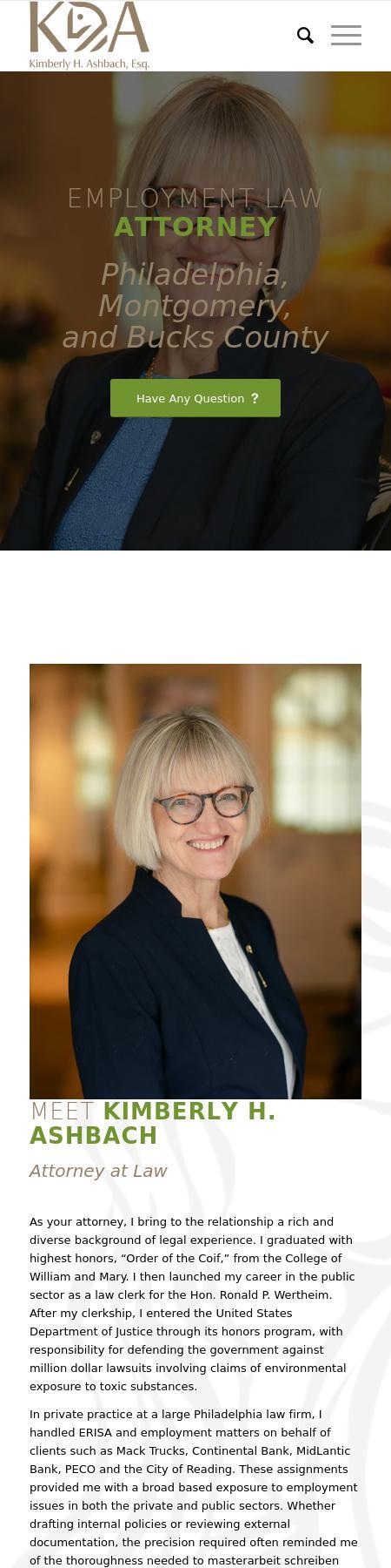 Kim H. Ashbach Esq. - Ambler PA Lawyers