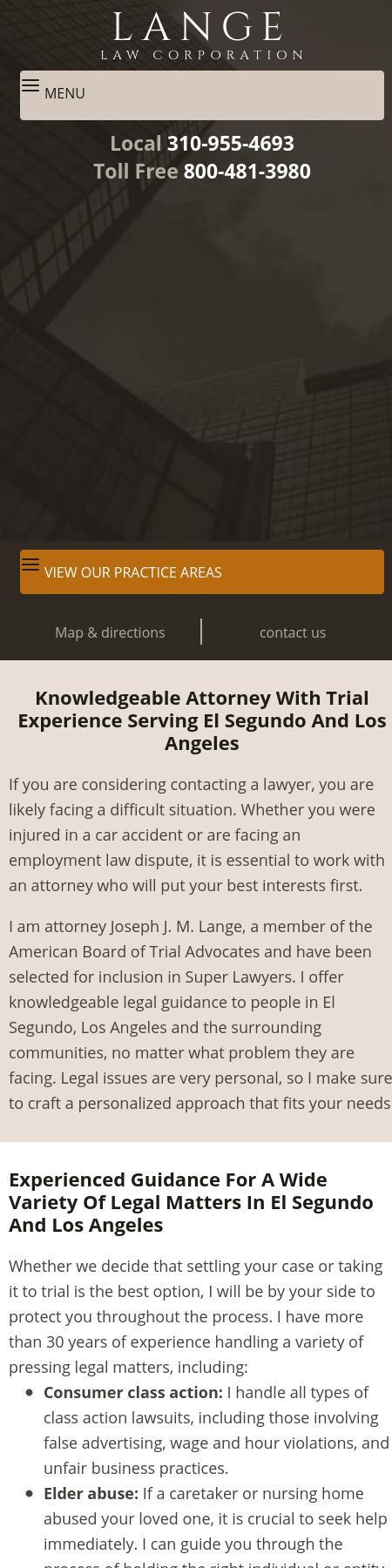 Lange Law Corporation - El Segundo CA Lawyers