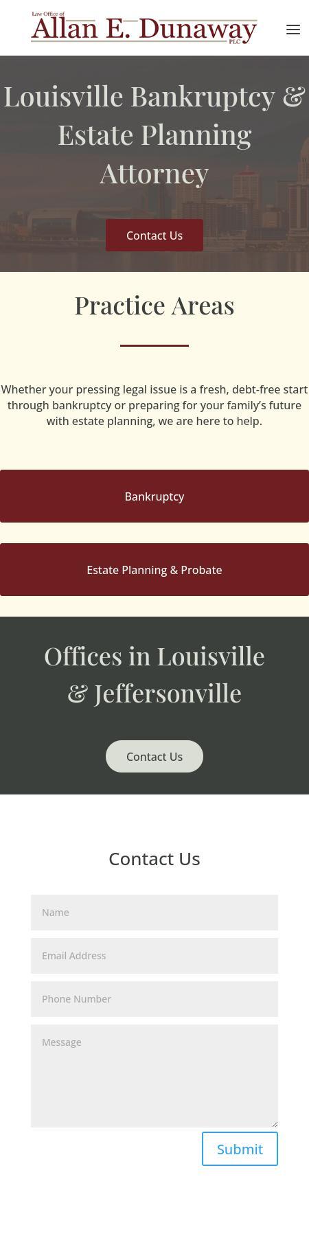 Law Office of Allan E. Dunaway, PLC - Jeffersonville IN Lawyers