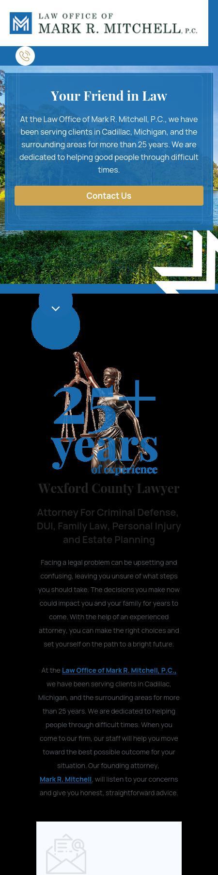Law Office of Mark R. Mitchell, P.C. - Cadillac MI Lawyers