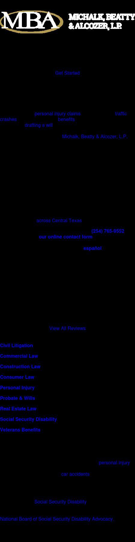 Michalk, Beatty & Alcozer, L.P. - Temple TX Lawyers