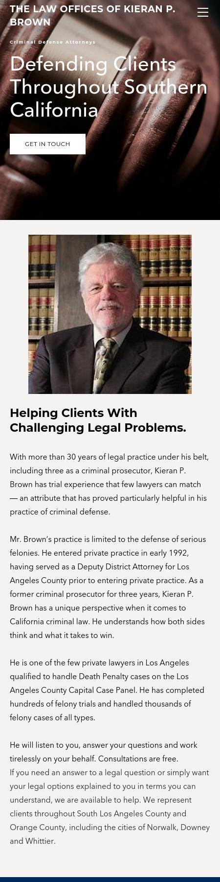 The Law Offices Of Kieran P. Brown - Norwalk  CA Lawyers