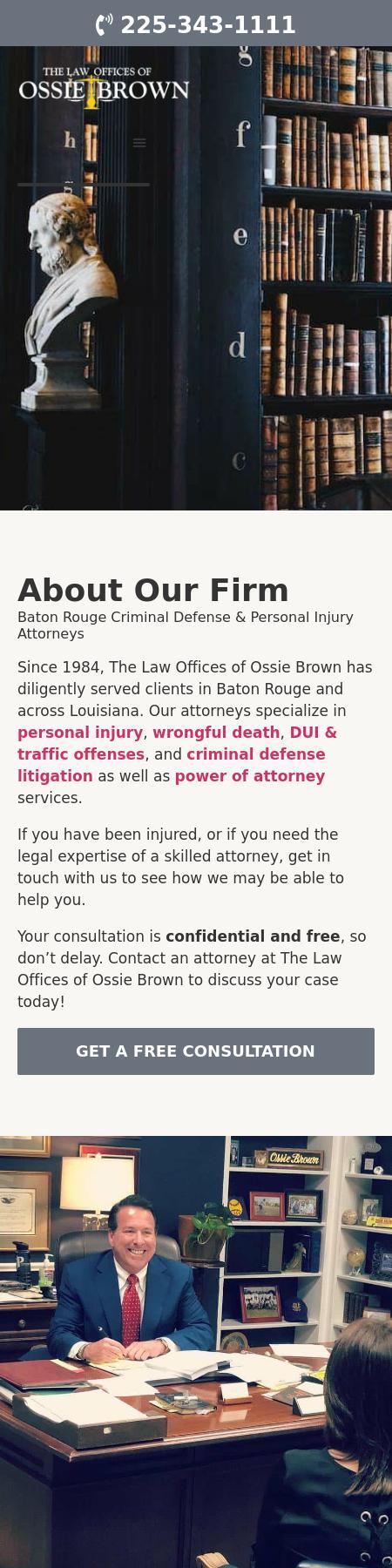 The Law Offices of Ossie Brown - Baton Rouge LA Lawyers