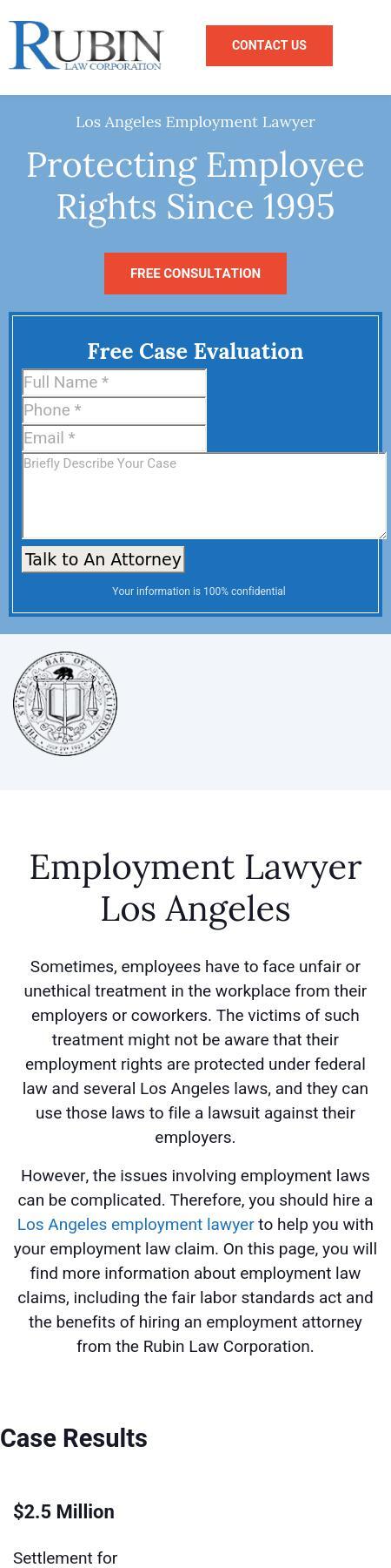 The Rubin Law Corporation - Los Angeles CA Lawyers