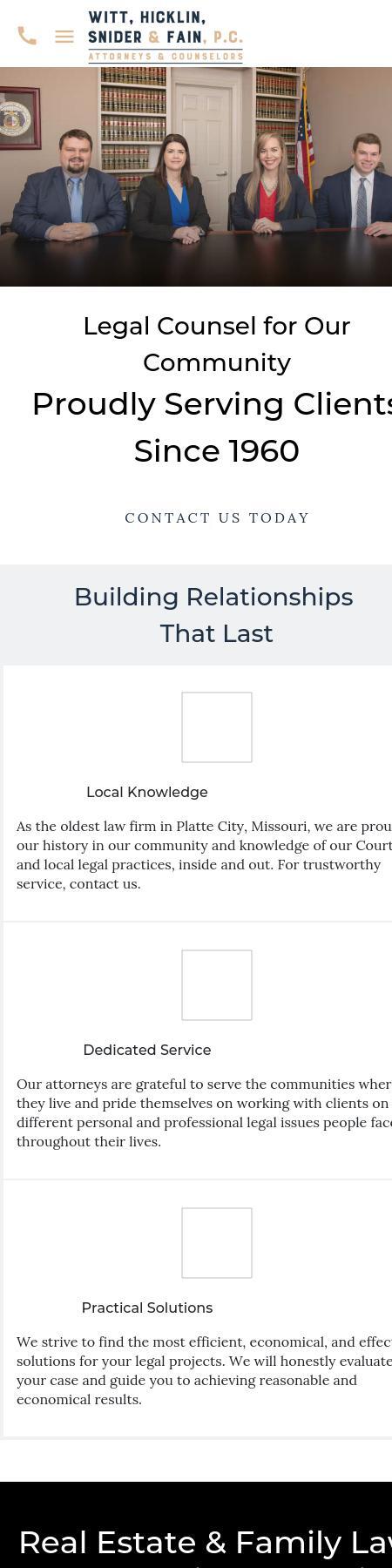 Witt, Hicklin & Snider, P.C. - Platte City MO Lawyers