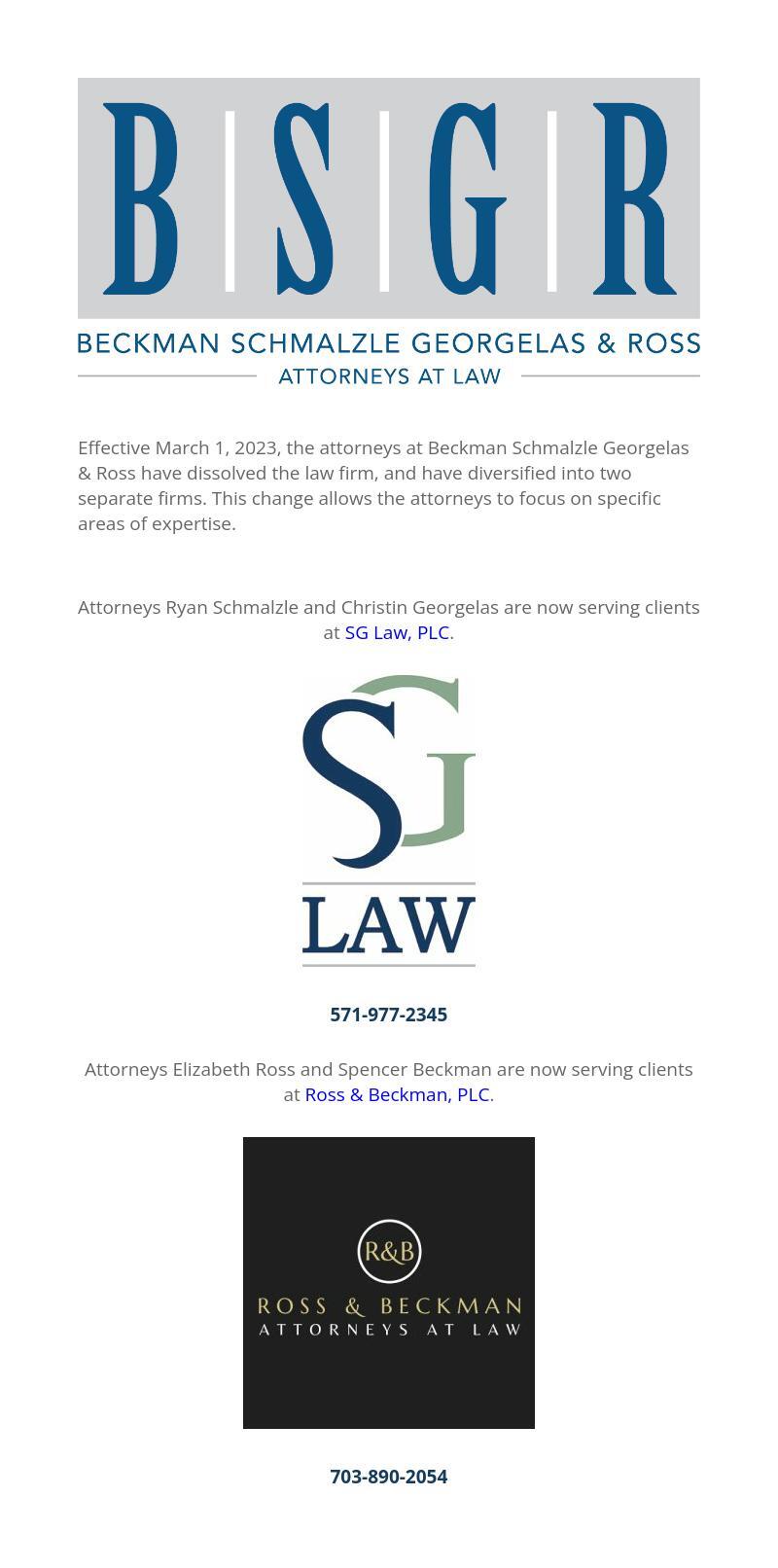 Beckman Schmalzle PLC - Leesburg VA Lawyers