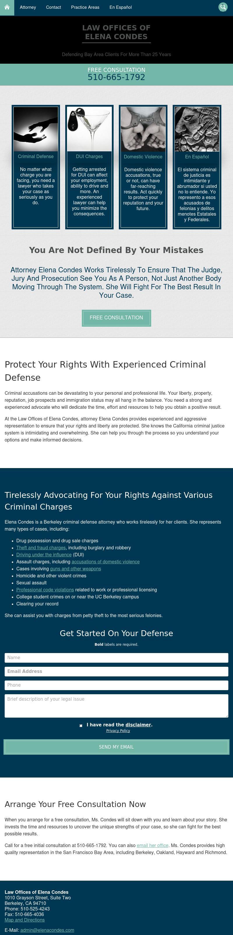 Law Offices of Elena Condes - Berkeley CA Lawyers
