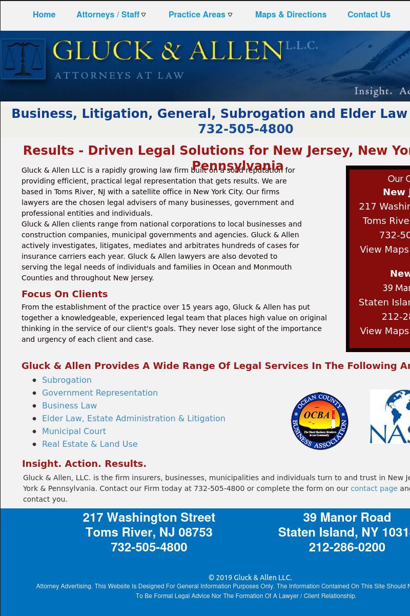 Gluck & Allen, L.L.C. - Toms River NJ Lawyers