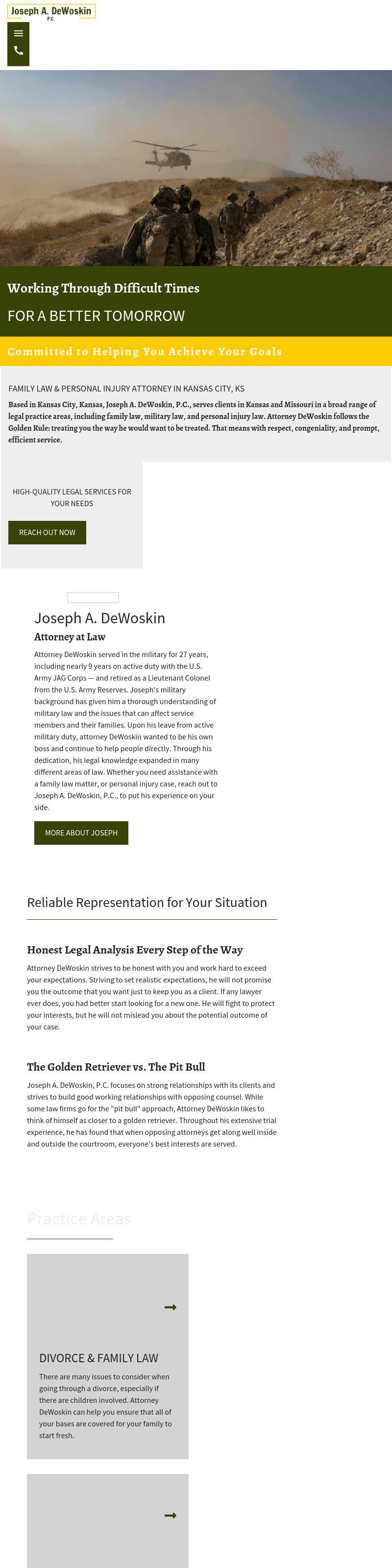 Joseph A. DeWoskin, PC, - Kansas City KS Lawyers
