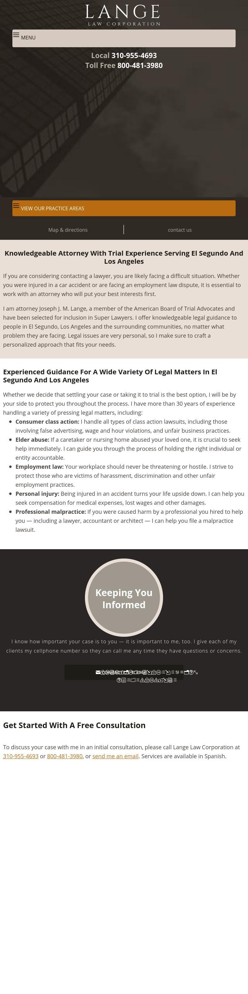 Lange Law Corporation - El Segundo CA Lawyers