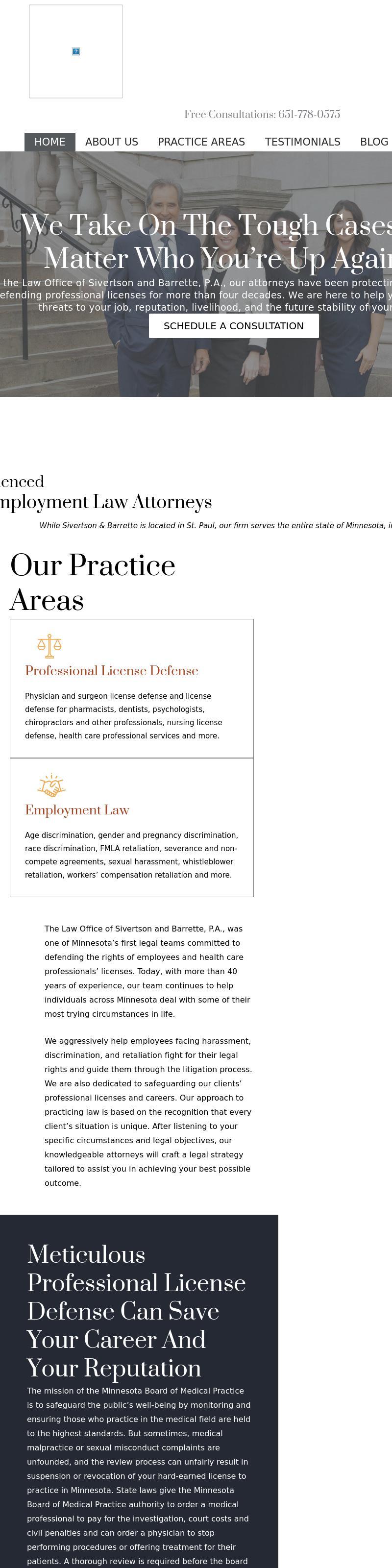 Law Office of Sivertson and Barrette, P.A. - Saint Paul MN Lawyers