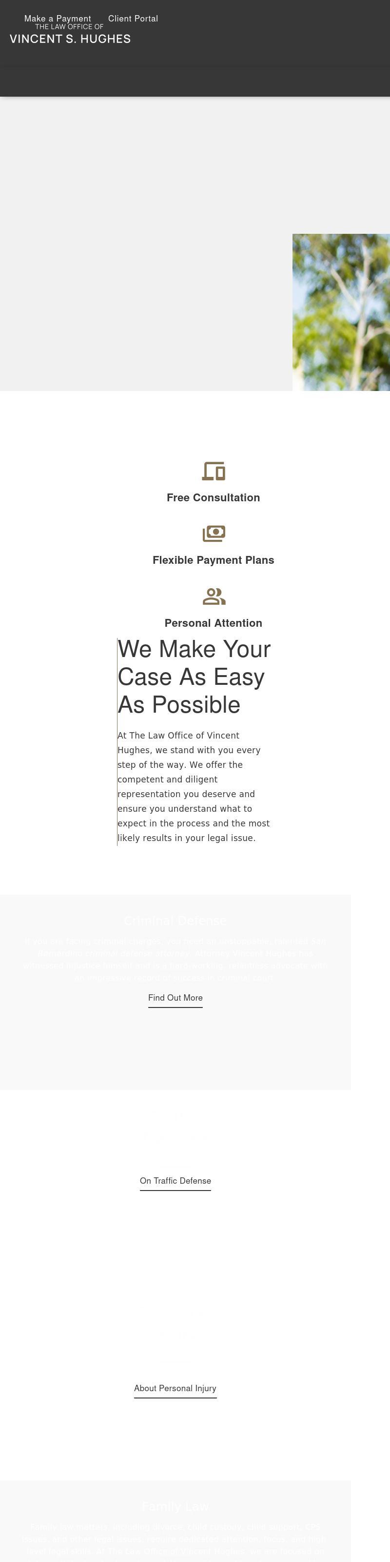 Law Office of Vincent S. Hughes - San Bernardino CA Lawyers