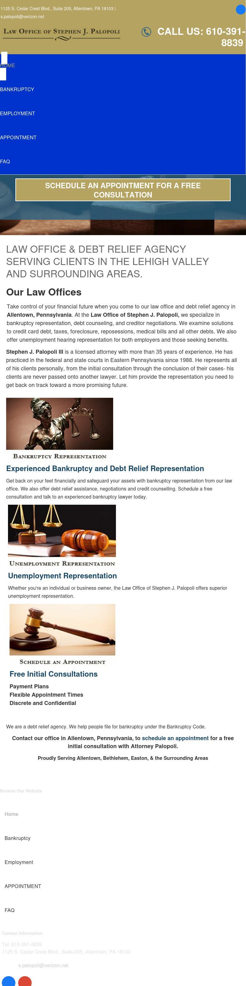 Law Offices of Stephen J. Palopoli III - Allentown PA Lawyers