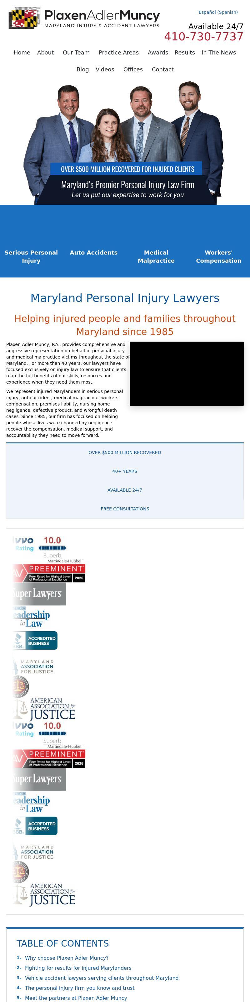 Plaxen & Adler PA - Cockeysville MD Lawyers