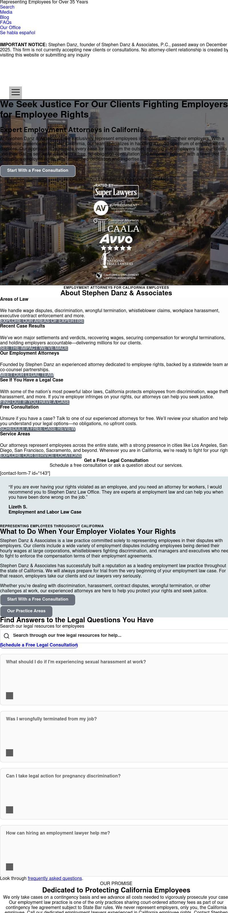 Stephen Danz & Associates - Fresno CA Lawyers