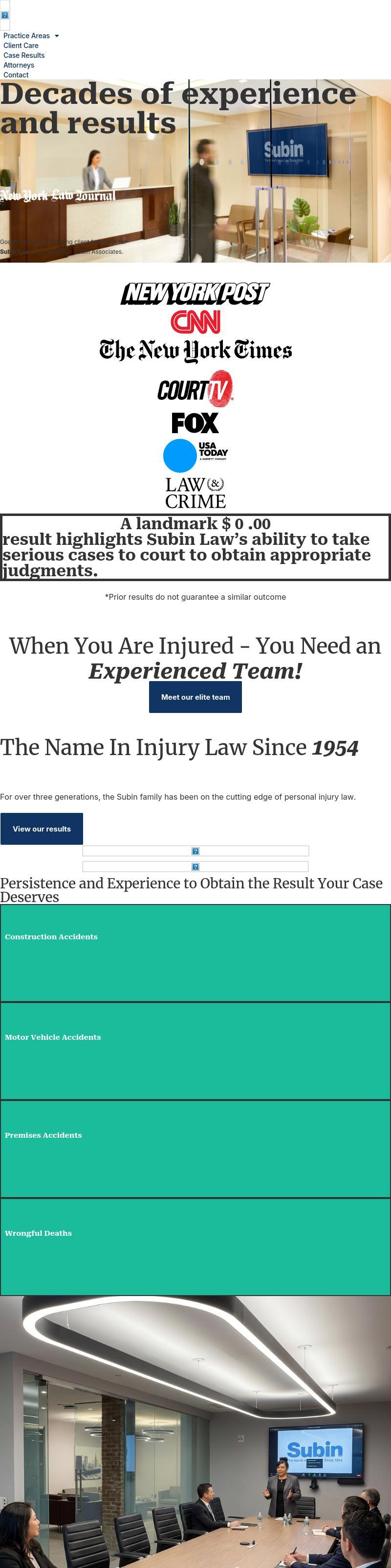 Subin Associates, LLP - New York NY Lawyers
