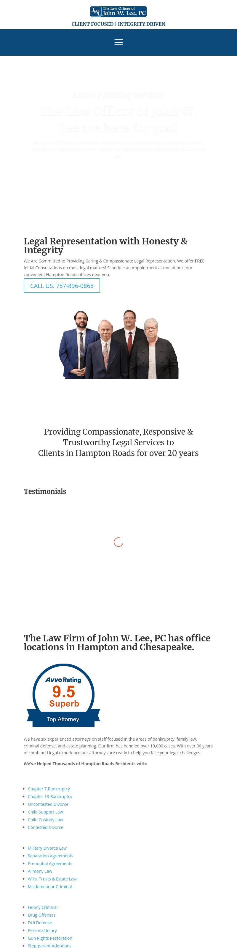 The Law Firm of John W. Lee, P.C. - Hampton VA Lawyers