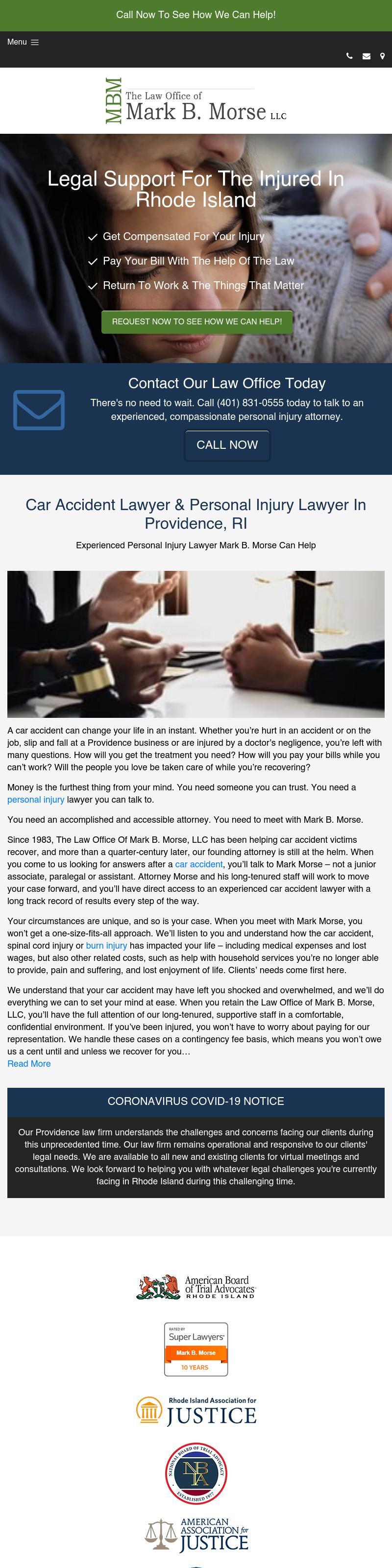 The Law Office of Mark B. Morse - Providence RI Lawyers