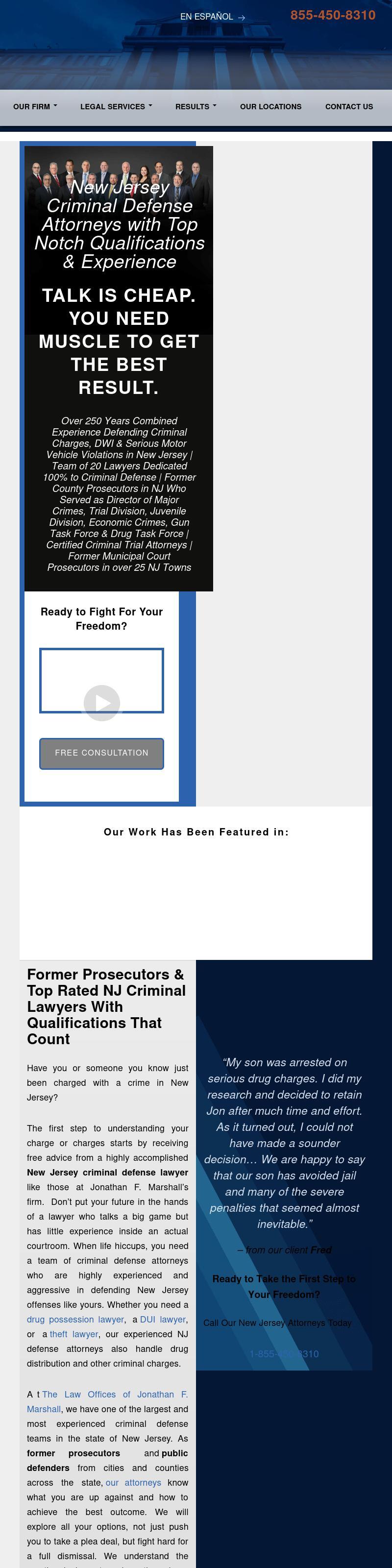 The Law Offices of Jonathan F. Marshall - Parsippany NJ Lawyers