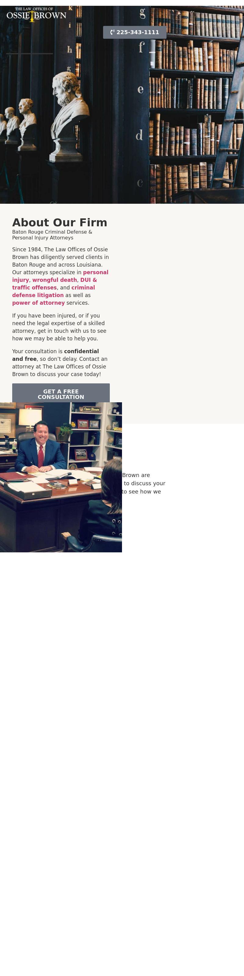 The Law Offices of Ossie Brown - Baton Rouge LA Lawyers