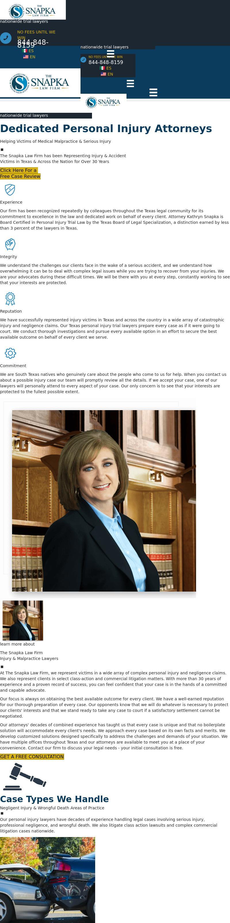 The Snapka Law Firm - San Diego TX Lawyers